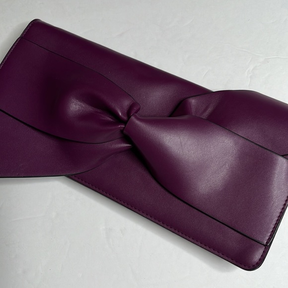 A New Day Purple Bow Detail Wristlet handbag - Picture 2 of 11
